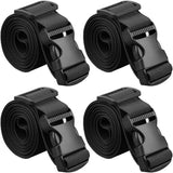MAGARROW 40" Long Utility Luggage Straps with Buckle Adjustable (Black (4 - Pack), 1.5" Wide - 40" Long)