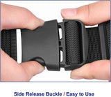 MAGARROW 40" Long Utility Luggage Straps with Buckle Adjustable (Black (4 - Pack), 1.5" Wide - 40" Long)