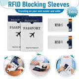 Magimack Family Passport Holder for Travel, RFID Blocking Travel Document Organizer with Flexible Carrying Style, Portable Passport Wallet and Essentials for Trip (Grey)