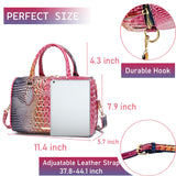 Makcr Joacbv Top - Handle Crocodile Purses For Women Crossbody Leather Bags Trendy Large Capacity Tote with Shoulder Strap