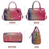 Makcr Joacbv Top - Handle Crocodile Purses For Women Crossbody Leather Bags Trendy Large Capacity Tote with Shoulder Strap