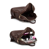 Makes Backpack Purse for Women PU Leather Travel Satchel Handbag Convertible Design Bag with Purse 2 Piece