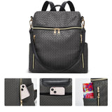 Makes Backpack Purse for Women PU Leather Travel Satchel Handbag Convertible Design Bag with Purse 2 Piece