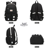 Makukke School Backpacks for Teen Girls - Laptop Backpacks 15.6 Inch College Cute Bookbag Anti Theft Women Casual Daypack,Black