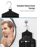 Maliton Toiletry Bag for Men & Women Travel Toiletry Bag Hanging Toiletry Bag Hygiene Organizer with 4 Compartments Waterproof Bathroom Shower Bag Large Toiletries Travel Bag(Black)