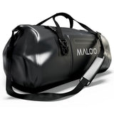 Malo’o Waterproof Dry Duffel, Heavy-Duty Roll Top Waterproof Gear Bag with Shoulder Strap & Molle Loops, Marine Duffel for Kayaking, Boating, Camping, Beach & Travel, Black, 60L
