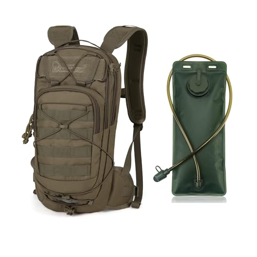 Mardingtop 10L Small Tactical Molle Hydration Backpack with 2.5L Water Bladder