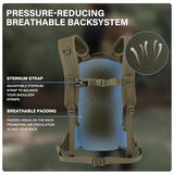 Mardingtop 10L Small Tactical Molle Hydration Backpack with 2.5L Water Bladder