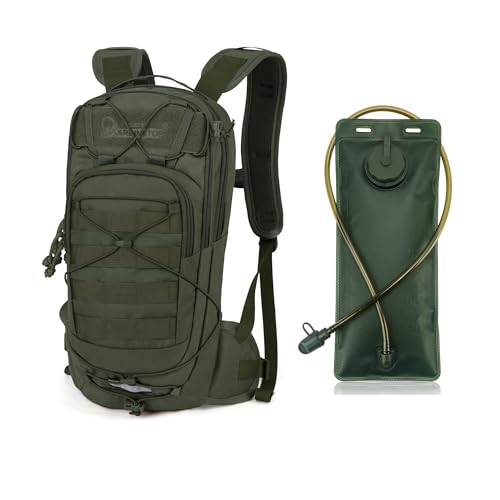 Mardingtop 10L Small Tactical Molle Hydration Backpack with 2.5L Water Bladder