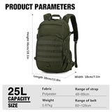 Mardingtop 25L Hiking Backpack,Lightweight Molle Tactical Backpack for Running,Hiking,Cycling,Motorcycle