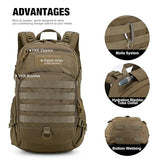 Mardingtop 25L Small Tactical Backpack +Molle Admin Tactical Pouch