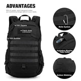 Mardingtop 25L Small Tactical Backpack +Molle Admin Tactical Pouch