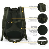 Mardingtop 28L Tactical Backpack for Men, Molle Military Rucksack Daypack with YKK zippers for Hiking Travel Camping