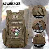 Mardingtop 28L Tactical Backpack for Men with Loop and Hook Patch, Molle EDC Motorcycle Backpacking Backpack for Hiking,Camping