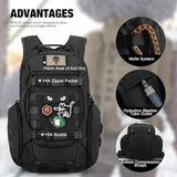 Mardingtop 28L Tactical Backpack for Men with Loop and Hook Patch, Molle EDC Motorcycle Backpacking Backpack for Hiking,Camping