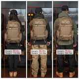 Mardingtop 35L Molle Tactical Military Backpack for Men，Cordura Backpack for Hiking,Camping,Survival