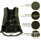 Mardingtop 35L Tactical Backpack+ 2.5L Hydration Bladder
