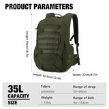 Mardingtop 35L Tactical Backpack+ 2.5L Hydration Bladder