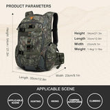 Mardingtop 40L Camo Hunting Backpack for Bow Rifle Gun，Large Capacity Tactical Hunting Day Pack with Rain Cover for Hunting Camping Hiking