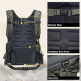 Mardingtop 40L Camo Hunting Backpack for Bow Rifle Gun，Large Capacity Tactical Hunting Day Pack with Rain Cover for Hunting Camping Hiking