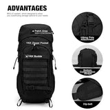 Mardingtop 50L Hiking Backpacking Backpack with Rain Cover+2.5 Liter Hydration Bladder