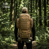Mardingtop 50L Internal Frame Backpack with Rain Cover for Hiking,Camping,Backpacking,Travel,Outdoor Rucksack