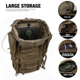 Mardingtop 60L Internal Frame Backpack + 25L Cordura Hiking Backpack