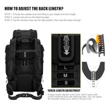 Mardingtop 70L Internal Frame Backpack with Molle Tactical Admin Pouch Utility EDC Tool Pouch