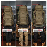 Mardingtop 70L Military Internal Frame Backpack for Hunting,Camping,Hiking Rucksack Backpacking Backpack with Rain Cover
