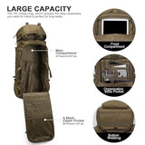 Mardingtop 75L Internal Frame Backpack + 2.5L Leak Proof Water Bladder