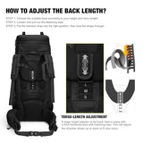 Mardingtop 75L Internal Frame Backpack + 2.5L Leak Proof Water Bladder