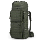 Mardingtop 75L Molle Hiking Internal Frame Backpacks with Rain Cover for Camping,Backpacking,Travelling(Ranger Green)