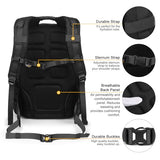 Mardingtop Military Tactical Backpack for Men 40L Molle Rucksack EDC Daypack for Hiking,Travel,Camping, Hunting(With 10Pcs Patches and 3Pcs Buckles)