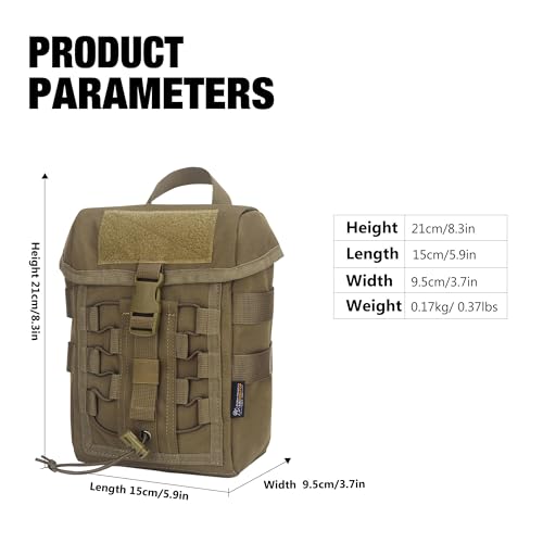 Mardingtop Molle Admin Pouch - EDC & Tactical Drawstring Utility Pouch