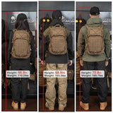 Mardingtop Small Military Tactical Backpack for Men,25L Molle Cordura Backpack for Hiking,Camping,Rucking