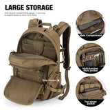 Mardingtop Small Military Tactical Backpack for Men,25L Molle Cordura Backpack for Hiking,Camping,Rucking