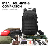 Mardingtop Tactical Military Backpack for Men,30L Molle Rucksack EDC Daypack for Hiking,Fishing,Camping,Travel