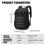 Mardingtop Tactical Military Backpack for Men,30L Molle Rucksack EDC Daypack for Hiking,Fishing,Camping,Travel