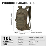 Mardingtop10L Small Tactical Molle Hydration Backpack,Cycling Backpack for Biking,Cycling and Running EDC Daypack