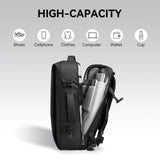 MARK RYDEN Business Backpack for Men, 30L Water Resistant Laptop Backpack with USB Charging Port, Fits 17.3 Inch Notebook, Anti - Theft Travel Backpack for Work, College, Commuting (Classic Black)