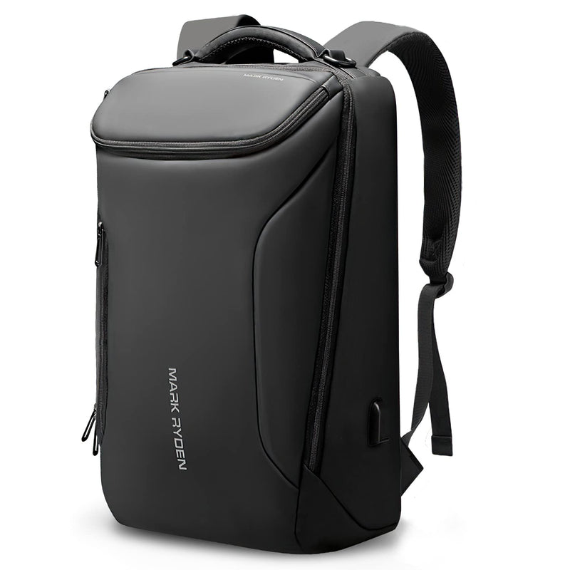 MARK RYDEN Business Backpack for Men, Waterproof High Tech Backpack with Sport Car Shape Design and USB Charging Port, Travel Laptop Backpack Fits 17.3 Inch Notebook (YKK - 2 Pockets)