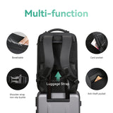 MARK RYDEN Business Backpack for Men, Waterproof High Tech Backpack with Sport Car Shape Design and USB Charging Port, Travel Laptop Backpack Fits 17.3 Inch Notebook (YKK - 2 Pockets)