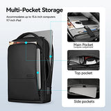 MARK RYDEN Slim Laptop Backpack for Men, 15.6 Inch Professional Waterproof Business Backpack with USB Port, 3-in-1 Work Backpack for Commuting, Office, and Daily Use
