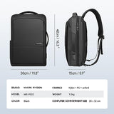 MARK RYDEN Slim Laptop Backpack for Men, 15.6 Inch Professional Waterproof Business Backpack with USB Port, 3-in-1 Work Backpack for Commuting, Office, and Daily Use