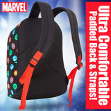 Marvel Avengers Backpack for Kids Teens Bookbag with Double Straps Daypack Backpacks for School Travel Sports Gifts for Boys (Black Aop)