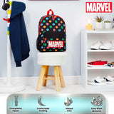Marvel Avengers Backpack for Kids Teens Bookbag with Double Straps Daypack Backpacks for School Travel Sports Gifts for Boys (Black Aop)