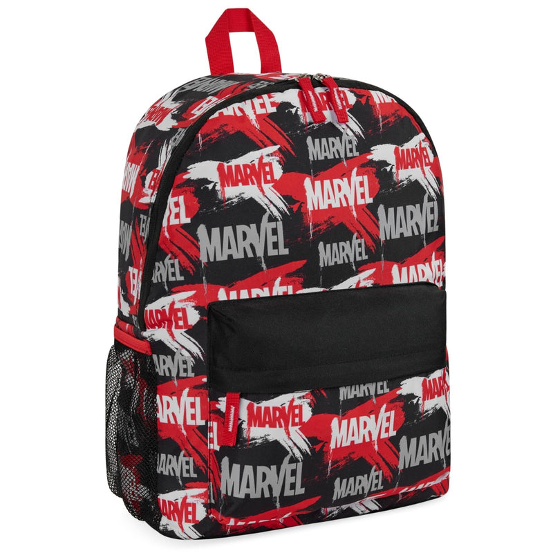 Marvel Avengers Backpack for Kids Teens Bookbag with Double Straps Daypack Backpacks for School Travel Sports Gifts for Boys (Red/Black)