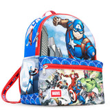 Marvel Captain America Mini Backpack Set - Bundle with 13" Avengers Small Backpack Plus Stickers, More | Captain America Mini Bag for Kids, Boys, Teens