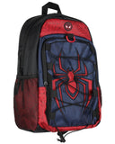 Marvel Comics Spider - Man Miles Morales 17" Backpack Laptop Travel Book Bag Padded Back Adjustable Strap Bungee Cord