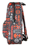 Marvel Deadpool Backpack Merc With A Mouth Verbiage All Over Print Laptop Travel Backpack 17"
